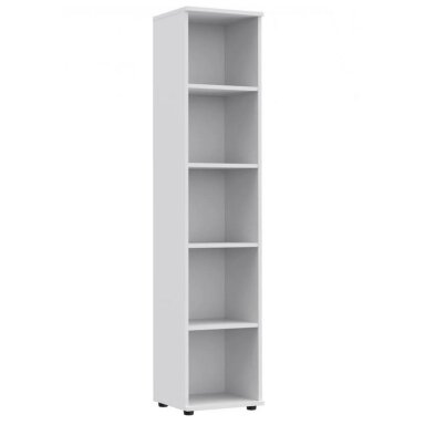 Uždara biuro spinta su vitrina S22 White