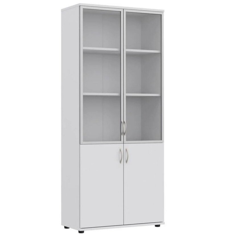 Uždara spinta su stiklinėmis durelėmis S7 White Uždara spinta su stiklinėmis durelėmis S7 White