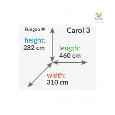 Vaikų žaidimų aikštelė Fungoo Carol Garden 3